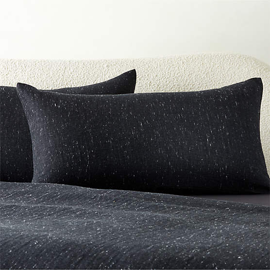 Nett Organic Cotton Black King Pillow Shams Set of 2