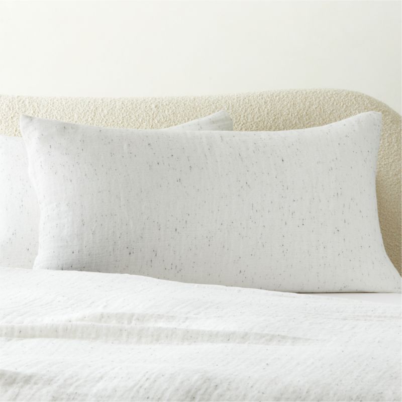 Viewing product image Nett Organic Cotton White King Pillow Shams Set of 2 - image 1 of 5