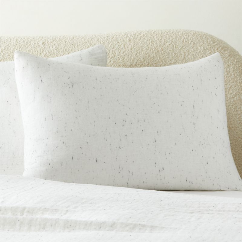 Viewing product image Nett Organic Cotton White Standard Pillow Shams Set of 2 - image 1 of 4