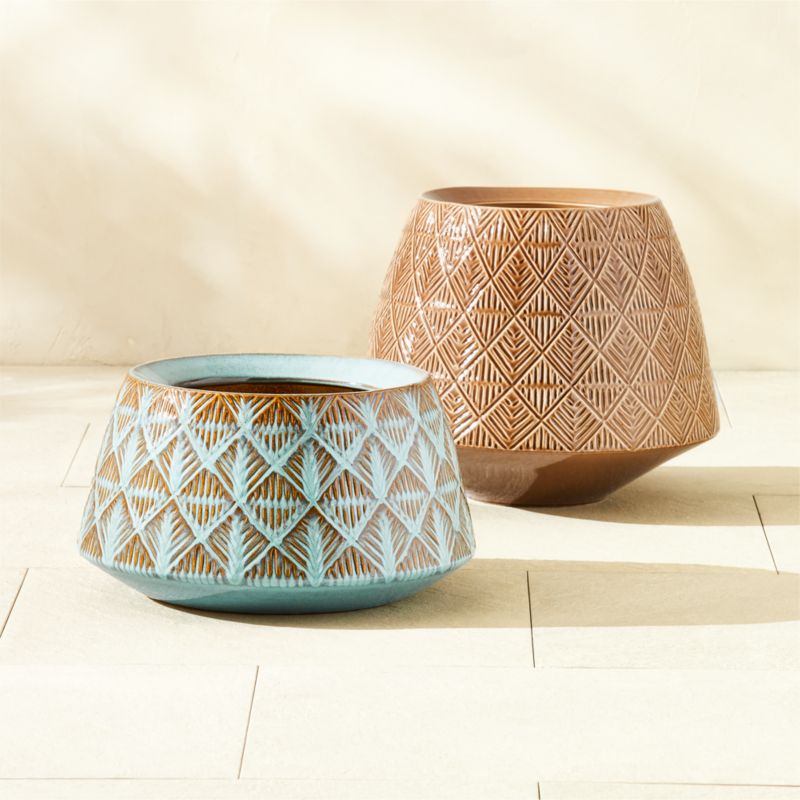 Network Ceramic Indoor/Outdoor Planters - image 0 of 2