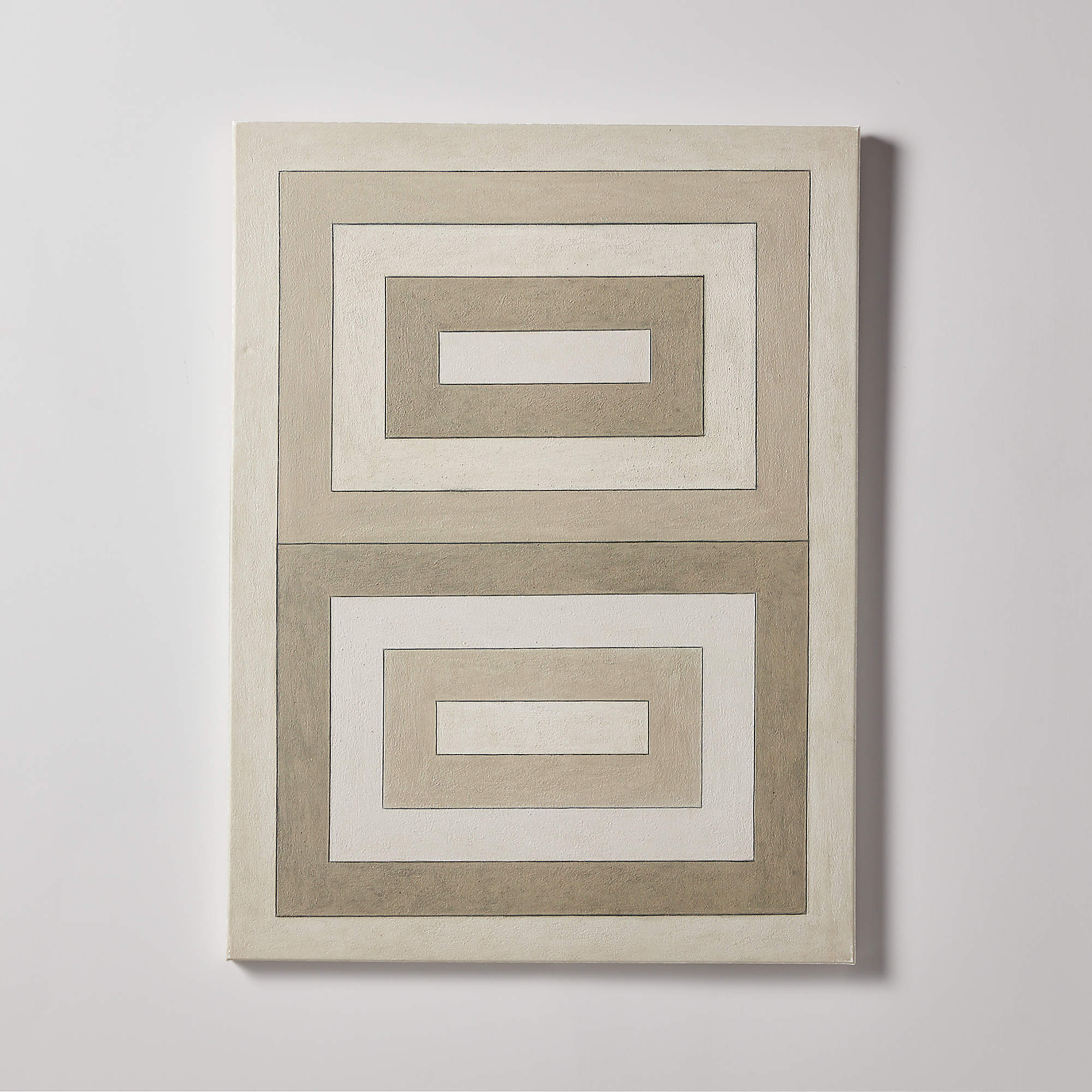 'Neutral Zone' Grey Geometric Modern Wall Art by Kim Frances 30''x40 ...