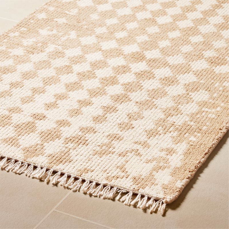 Neutro Hand-Knotted Sand and Warm White Abstract New Zealand Wool Runner Rug 2.5'x8' - image 3 of 4