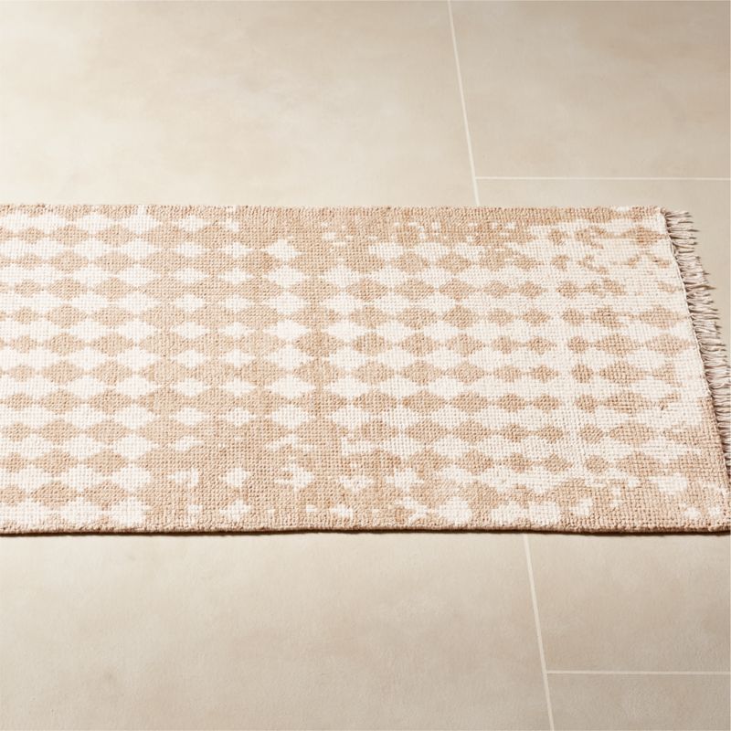 Neutro Hand-Knotted Sand and Warm White Abstract New Zealand Wool Runner Rug 2.5'x8' - image 2 of 4