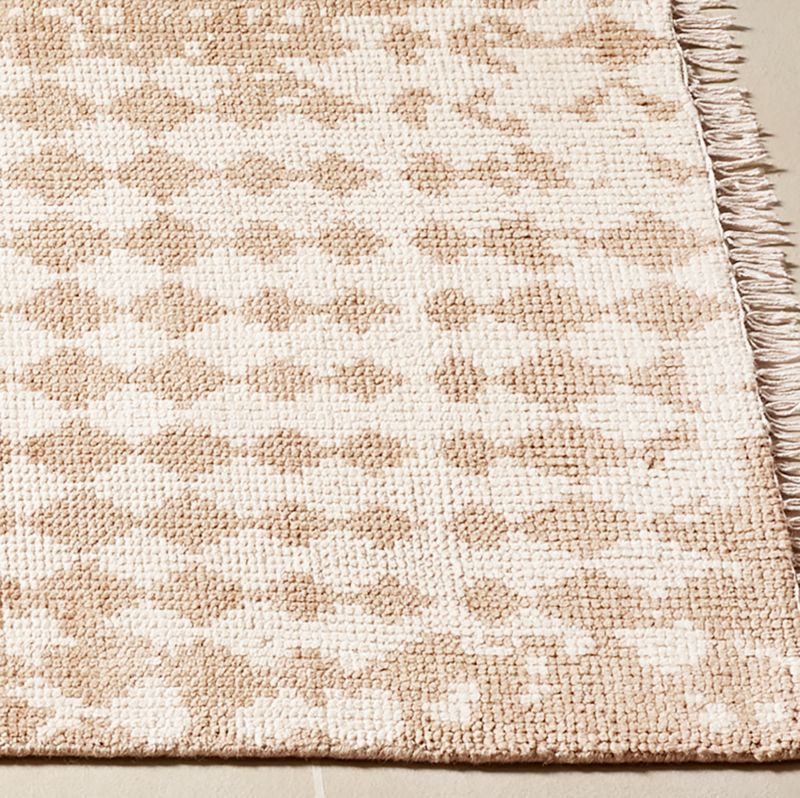 Neutro Hand-Knotted Sand and Warm White Abstract New Zealand Wool Runner Rug 2.5'x8' - image 3 of 4