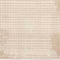 Neutro Hand-Knotted Sand and Warm White Abstract New Zealand Wool Rug Swatch 12"x12"