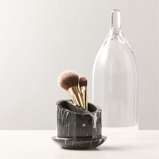 Nexus Black Marble Makeup Brush Holder