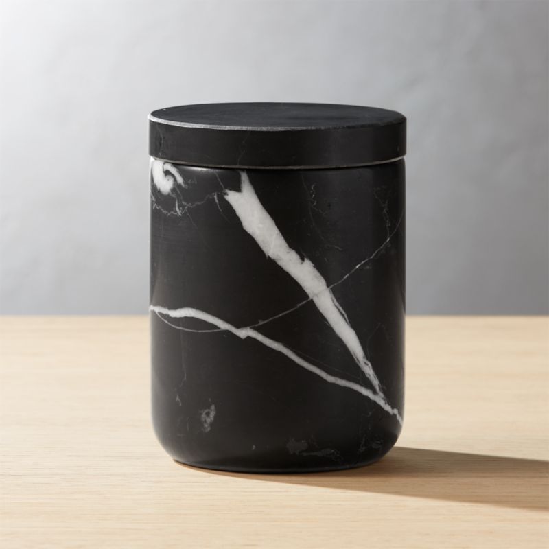 View Nexus Small Black Marble Canister details
