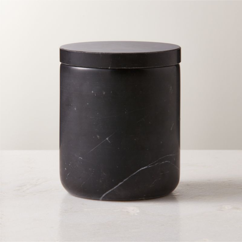 View Nexus Large Black Marble Canister details