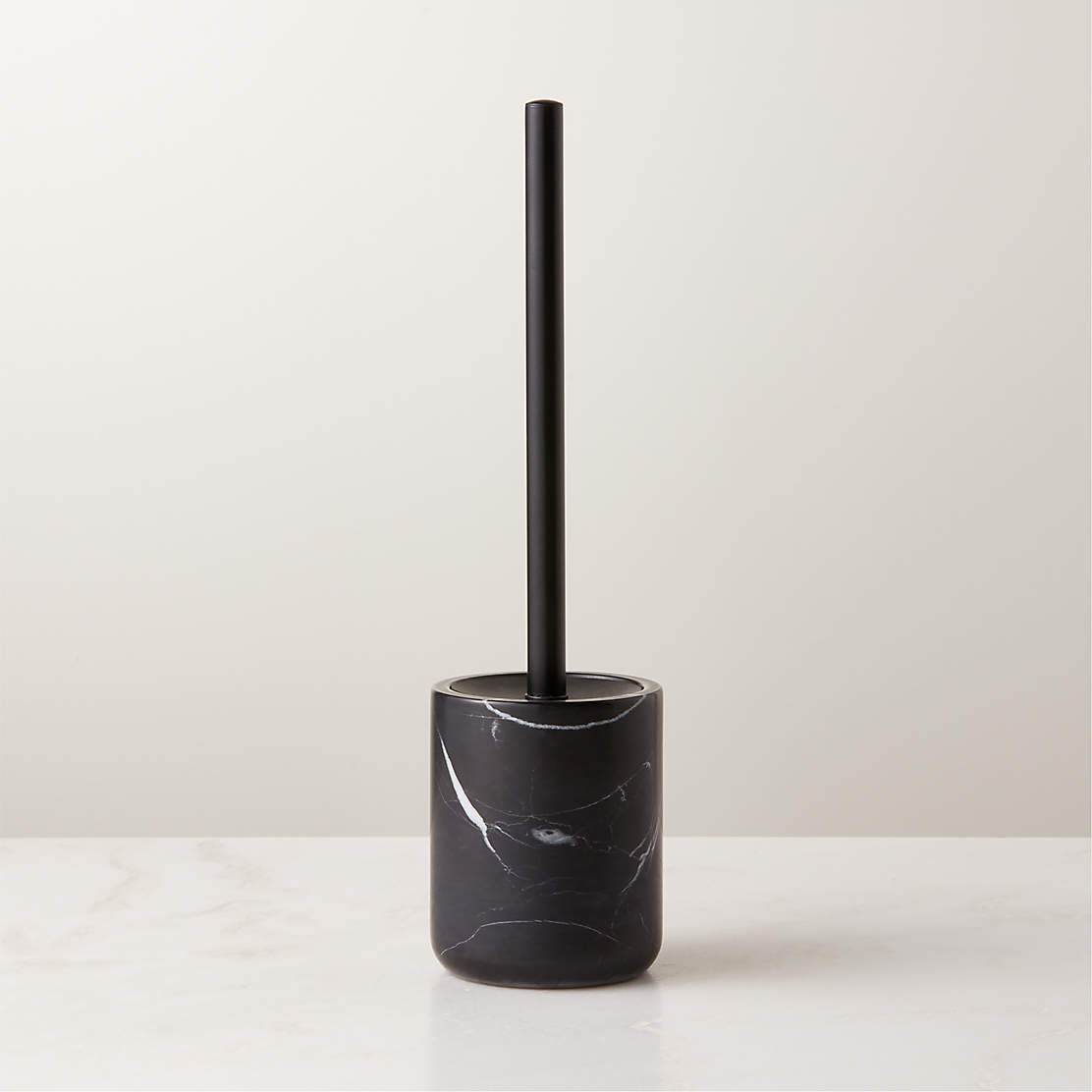 Nexus Black Marble Bath Caddy + Reviews CB2