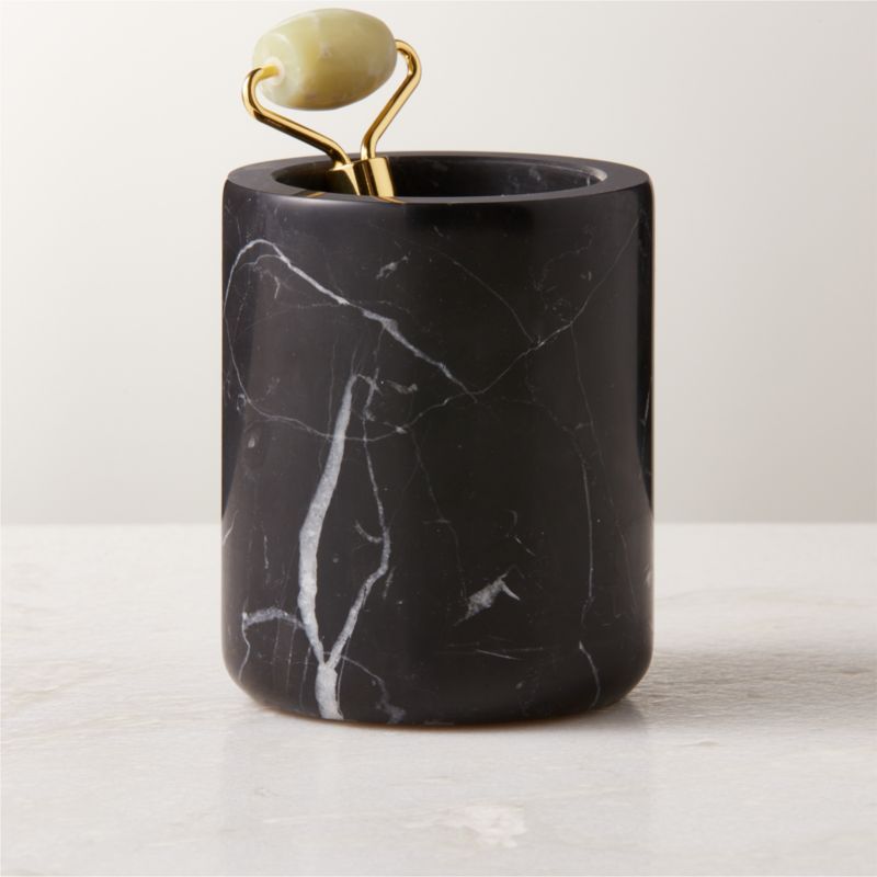 Nexus Black Marble Toothbrush Holder - image 2 of 5