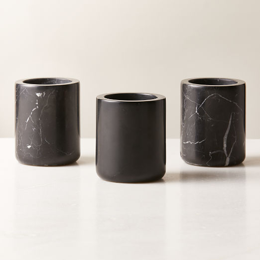 Nexus Black Marble Toothbrush Holder