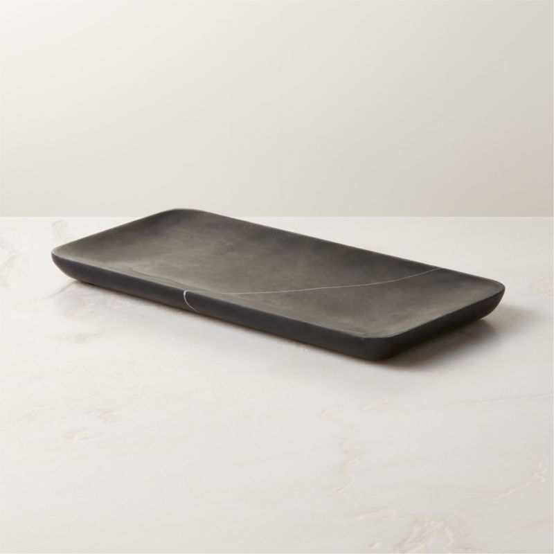 View Nexus Black Marble Vanity Tray details