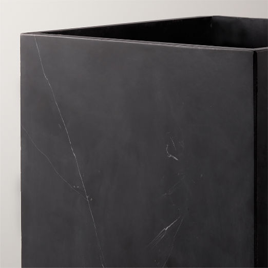 Nexus Black Marble Wastebasket