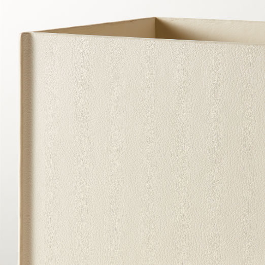 Nezzo White Leather Office Accessories