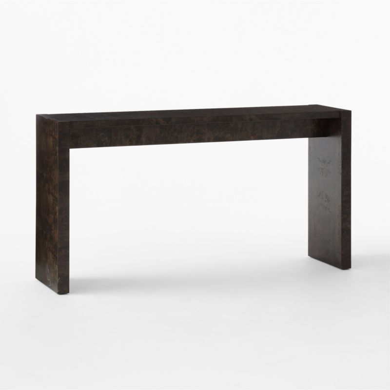 Niche 54" Black Burl Wood Console Table - image 4 of 7