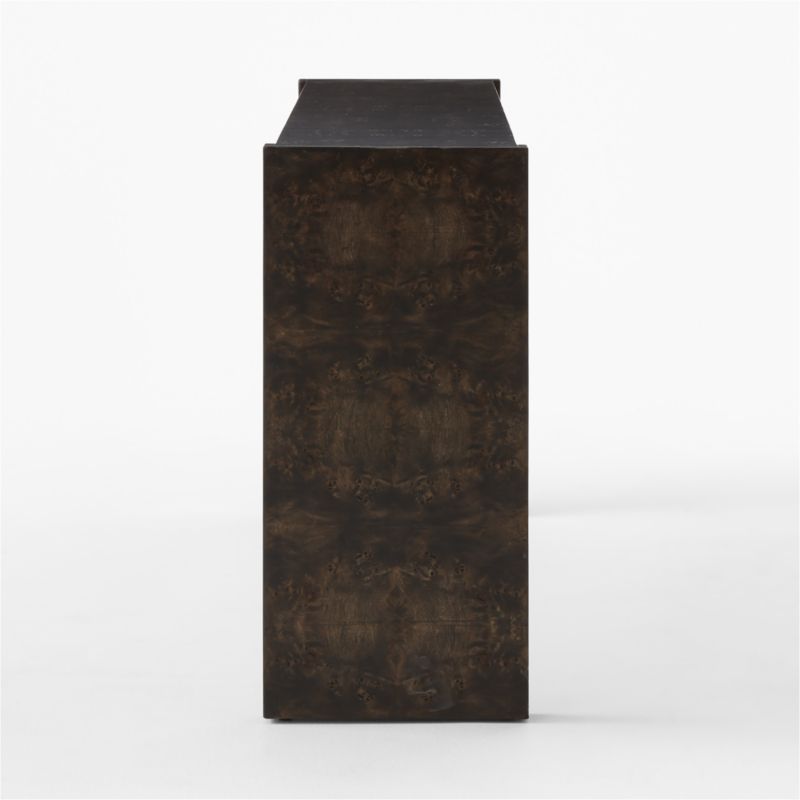 Niche 54" Black Burl Wood Console Table - image 5 of 7