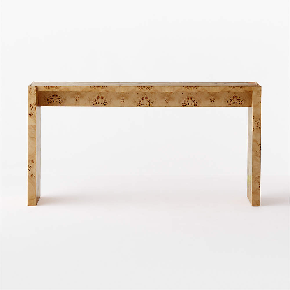 Cb2 acacia deals wood console