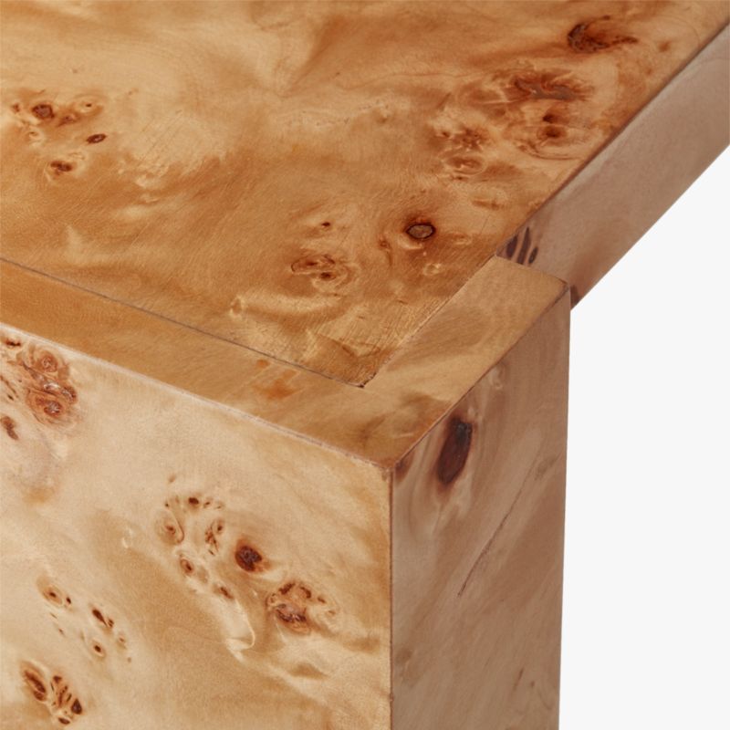 Niche 34" Neutral Burl Wood Console Table - image 7 of 12