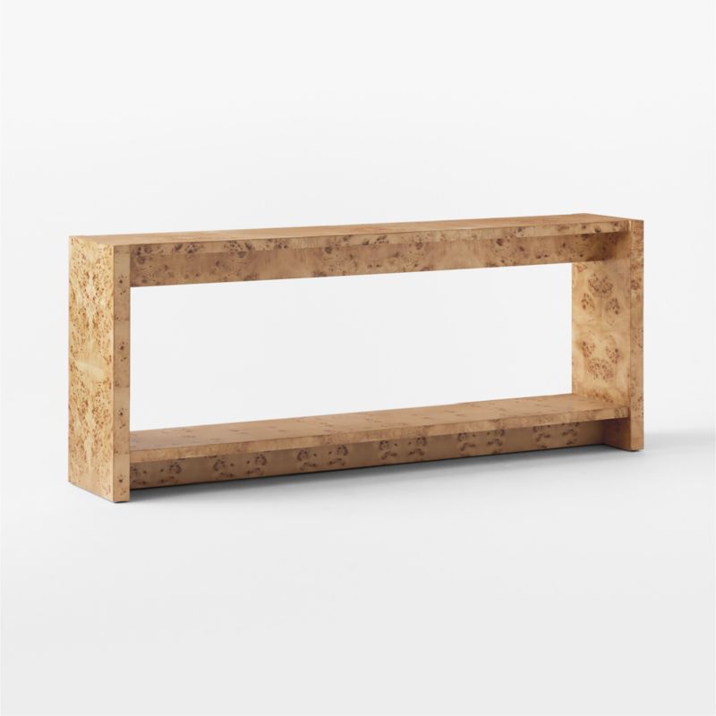 Niche 70" Neutral Burl Wood Console Table - image 5 of 12