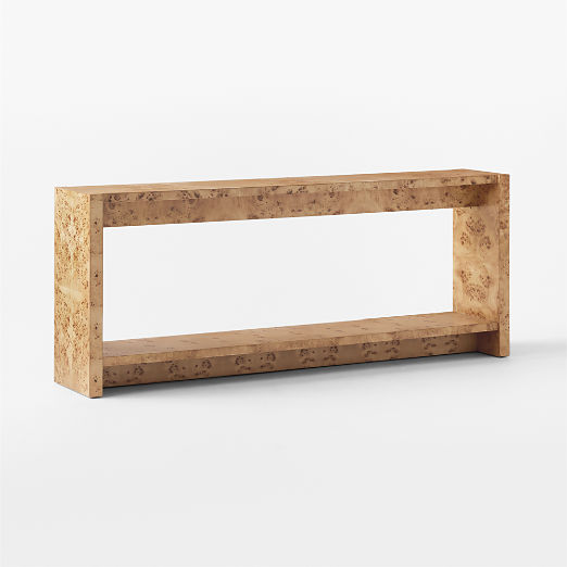 Niche 70" Neutral Burl Wood Console Table