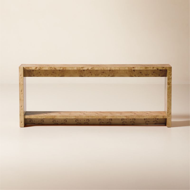 Niche 70" Neutral Burl Wood Console Table - image 0 of 12