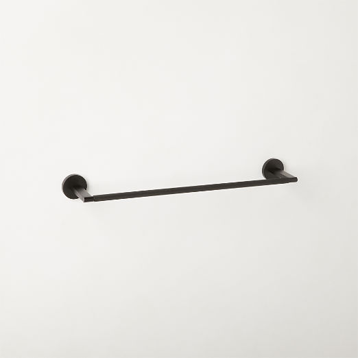 Nicolo Knurled Black Towel Bar 18''