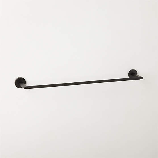 Nicolo Knurled Black Towel Bar 24''