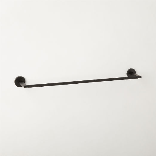 Nicolo Knurled Black Towel Bar 24''