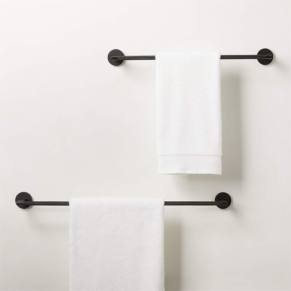 Knurled discount towel bar