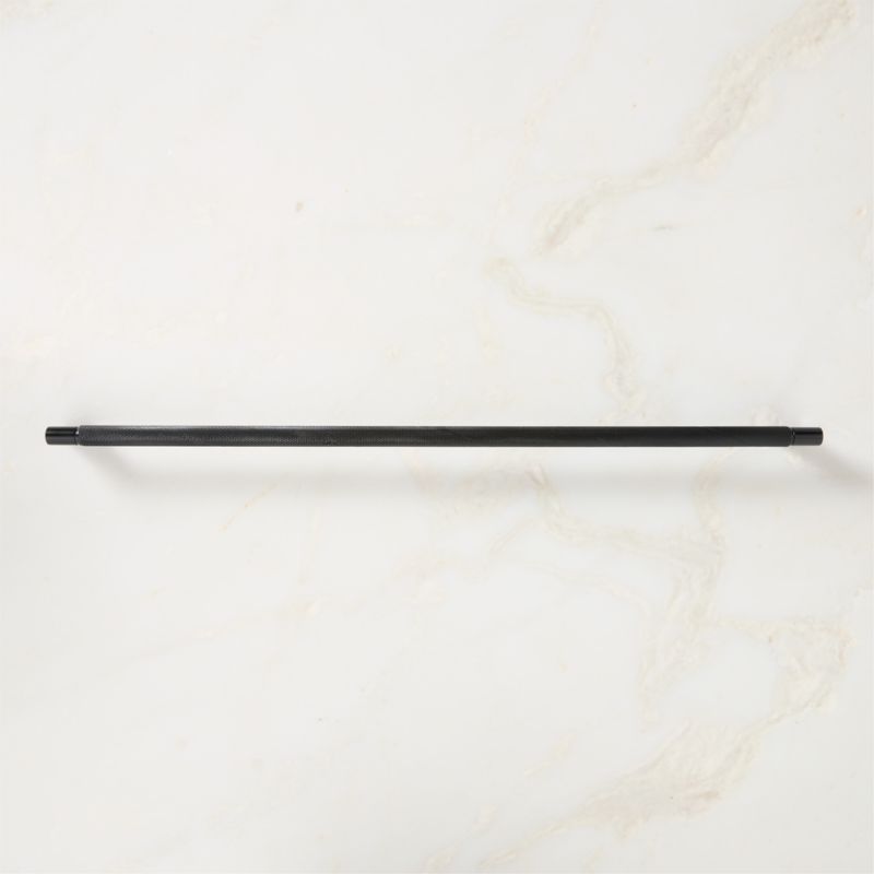 Nicolo Knurled Black Cabinet Handle 18'' - image 1 of 6