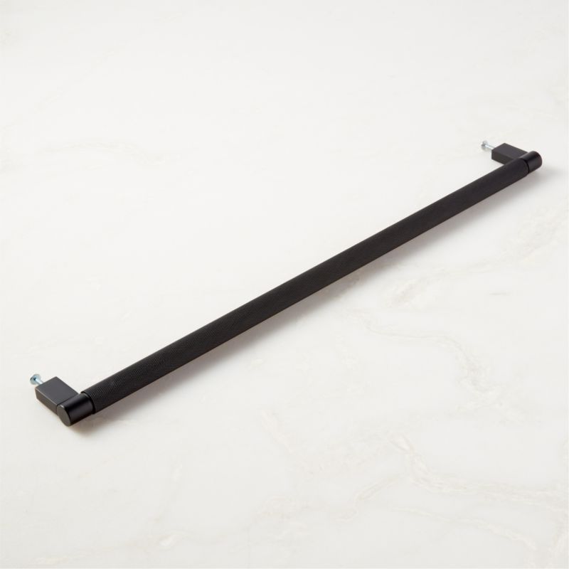 18" Nicolo Knurled Black Appliance Pull - image 4 of 5