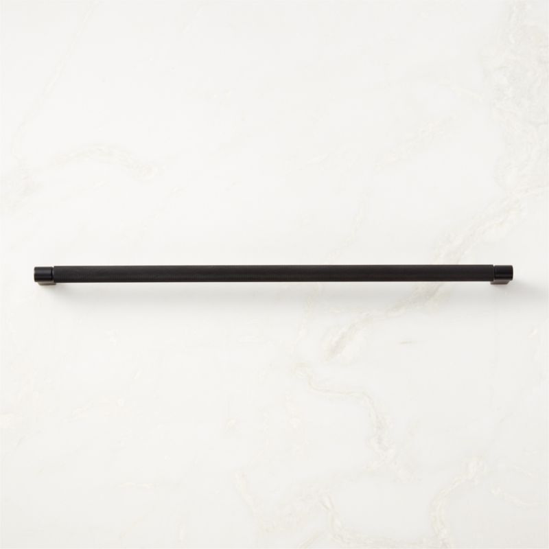 18" Nicolo Knurled Black Appliance Pull - image 0 of 5