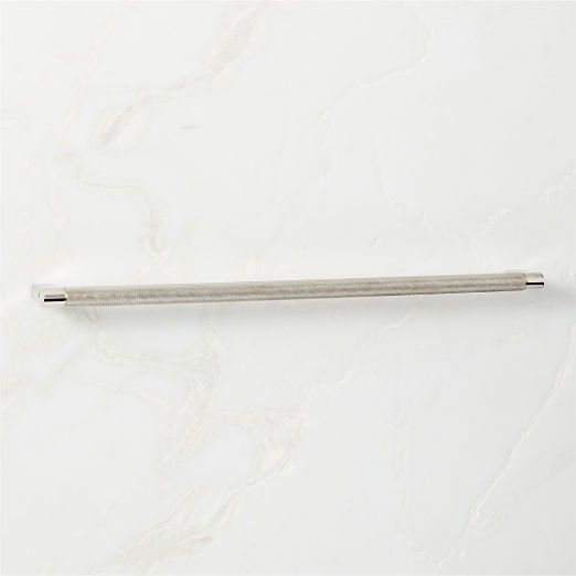 18" Nicolo Knurled Polished Nickel Appliance Pull