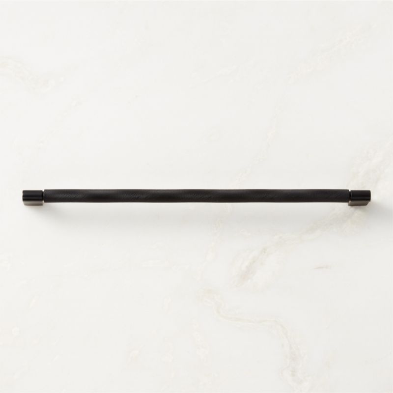 View 12" Nicolo Knurled Black Handle details
