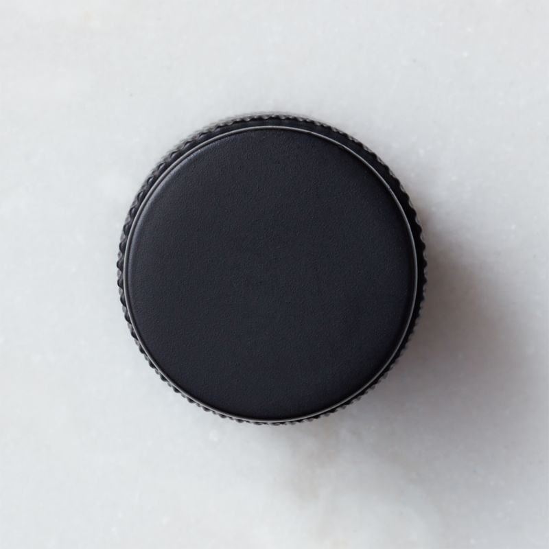 Nicolo Knurled Black Knob 0.75" - image 0 of 6