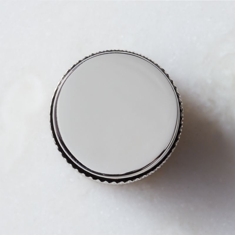 Nicolo Knurled Pollished Nickel Knob 0.75" - image 0 of 6