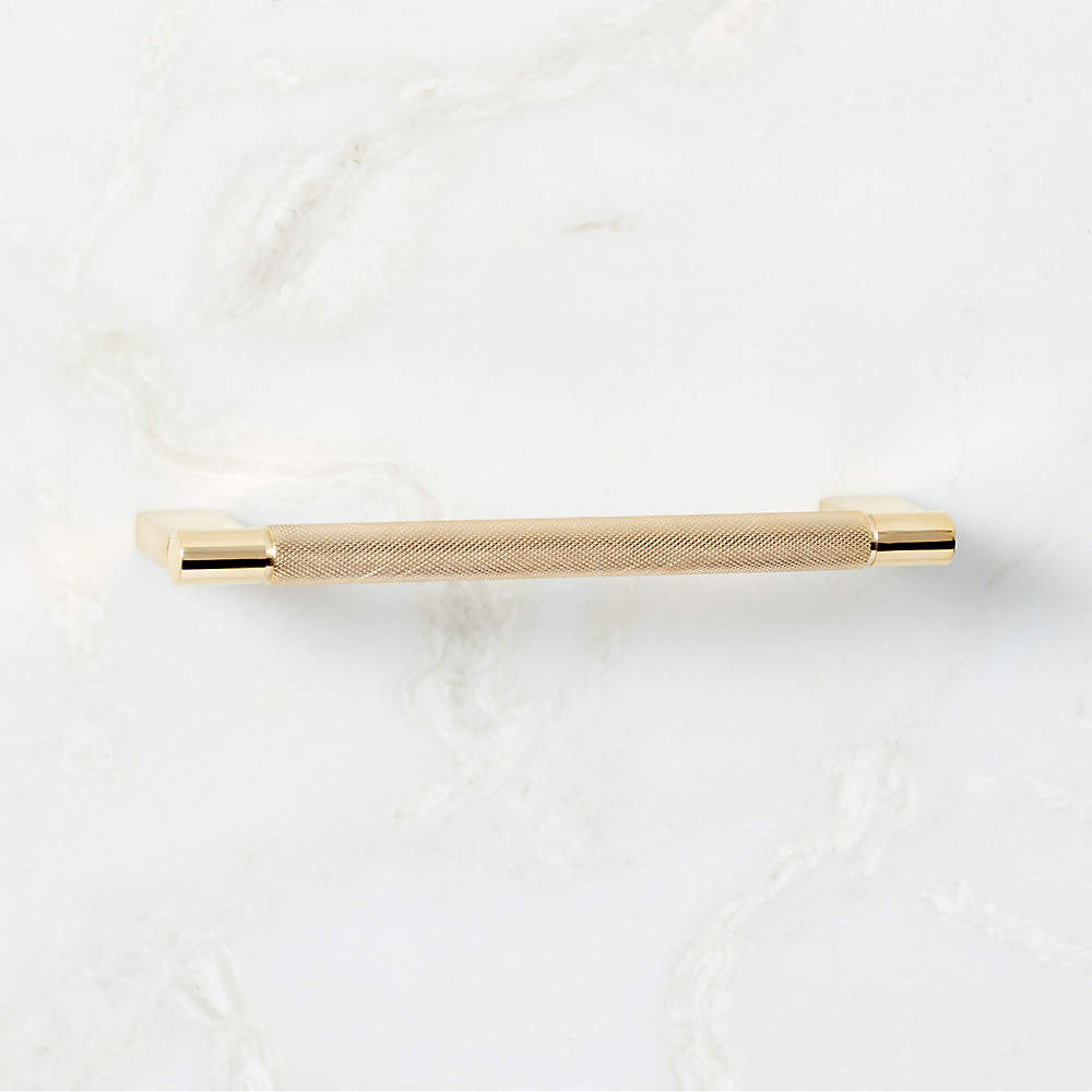 Lavau Unlacquered Brass Cabinet Handle with Backplate 5