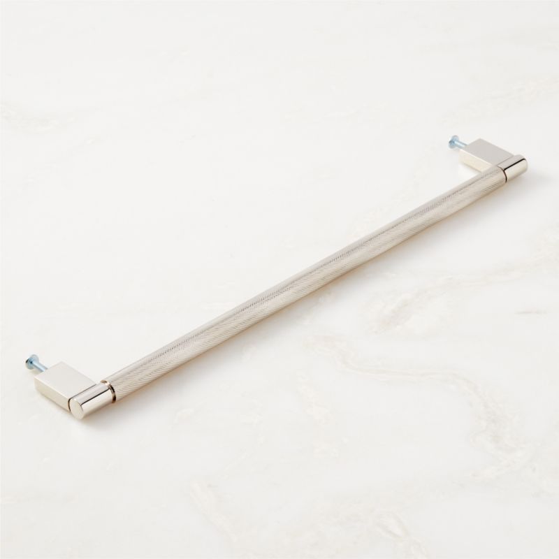 12" Nicolo Knurled Polished Nickel Handle - image 4 of 5