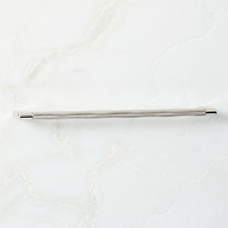 12" Nicolo Knurled Polished Nickel Handle - image 3 of 5