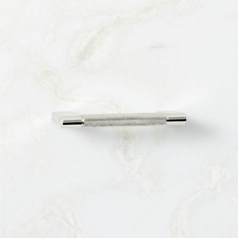 4" Nicolo Knurled Polished Nickel Handle - image 3 of 6