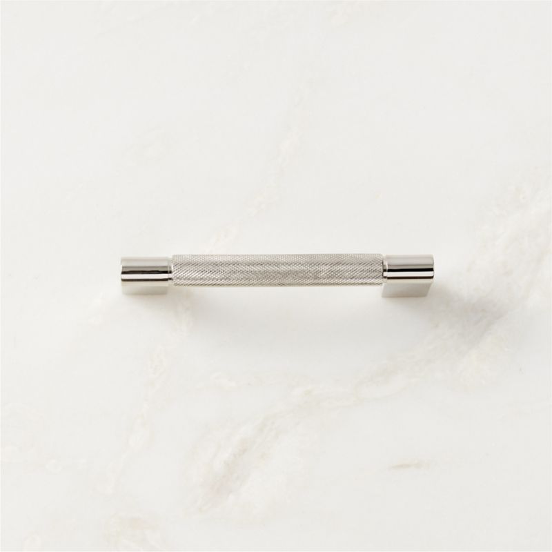 4" Nicolo Knurled Polished Nickel Handle - image 0 of 6