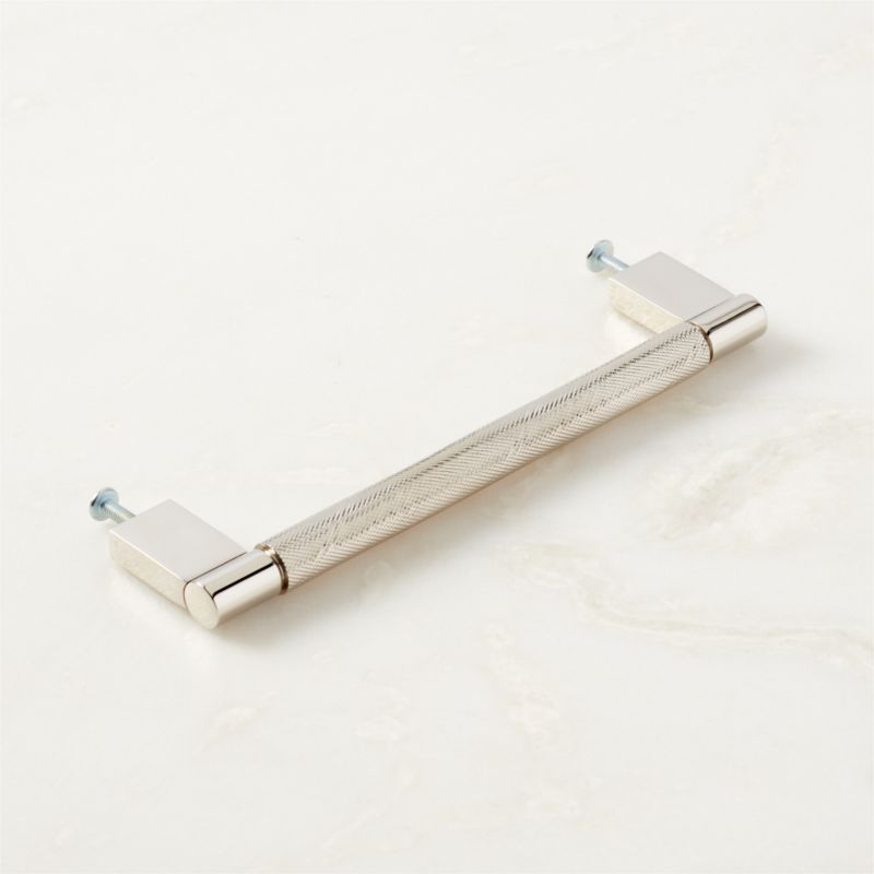 6" Nicolo Knurled Polished Nickel Handle - image 4 of 6