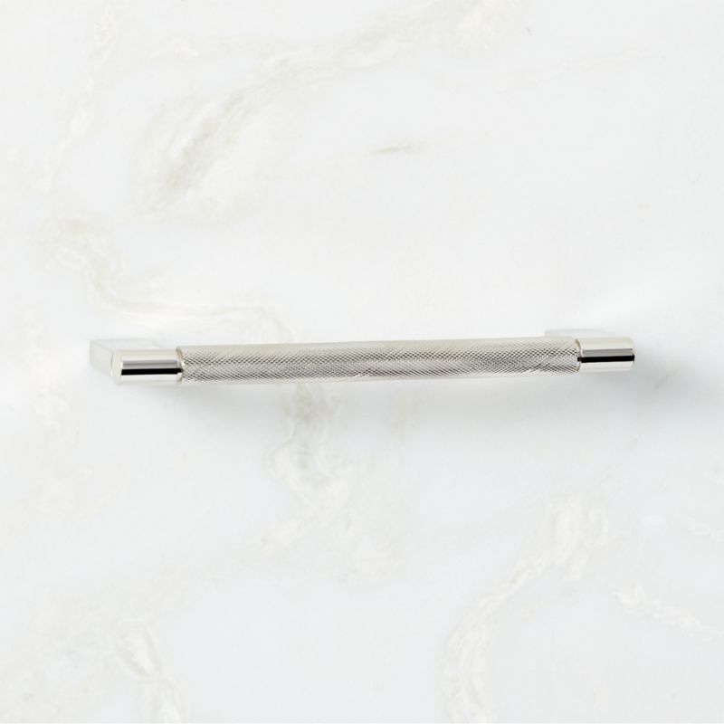 6" Nicolo Knurled Polished Nickel Handle - image 3 of 6