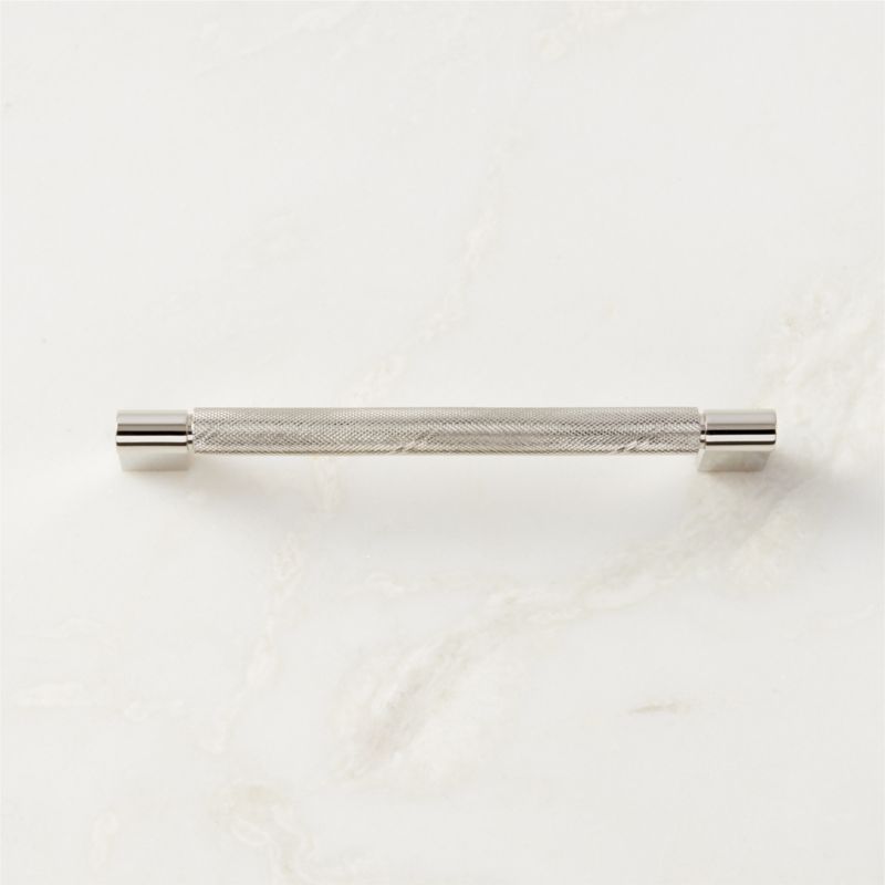 6" Nicolo Knurled Polished Nickel Handle - image 0 of 6