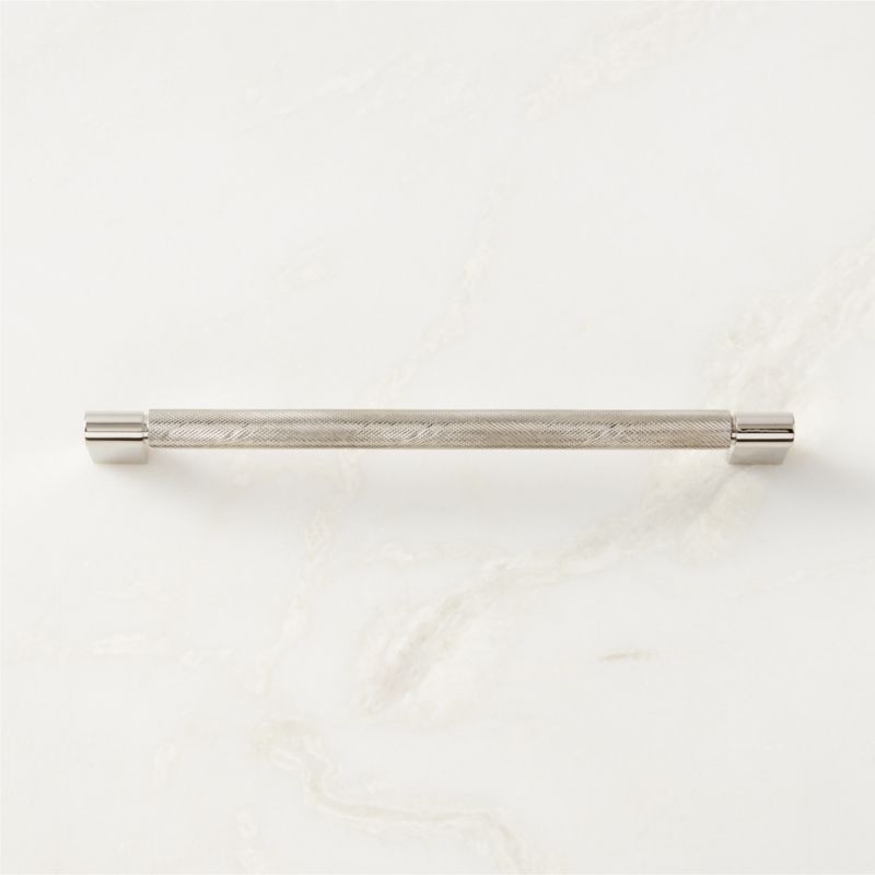 8" Nicolo Knurled Polished Nickel Handle - image 0 of 5