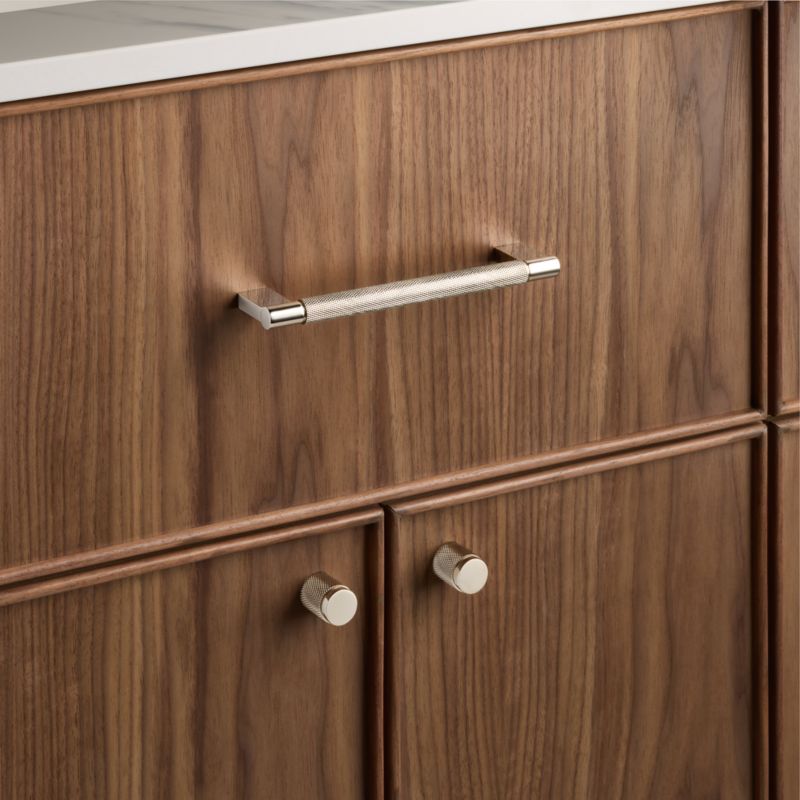 Nicolo Knurled Pollished Nickel Cabinet Knob - image 1 of 4