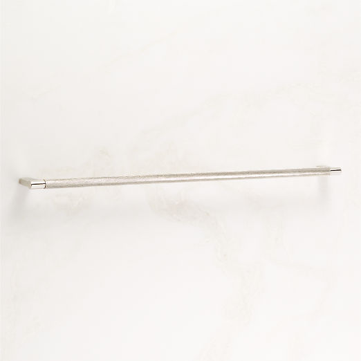 Nicolo Knurled Polished Nickel Cabinet Handle 18''
