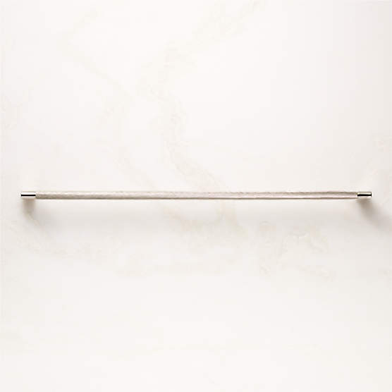 Nicolo Knurled Polished Nickel Handle 18''