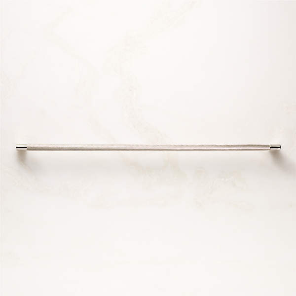 Nicolo Knurled Polished Nickel Wall Mount Toilet Paper Holder +