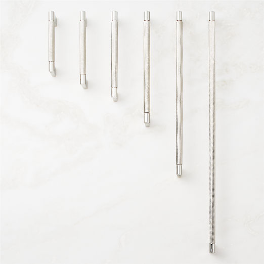 Nicolo Knurled Polished Nickel Handles